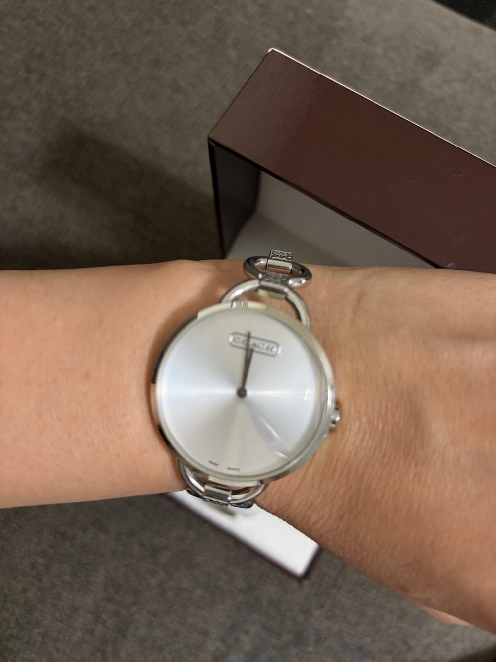 Coach Silver Sunray Dial Women's Bracelet Watch - Picture 3 of 5